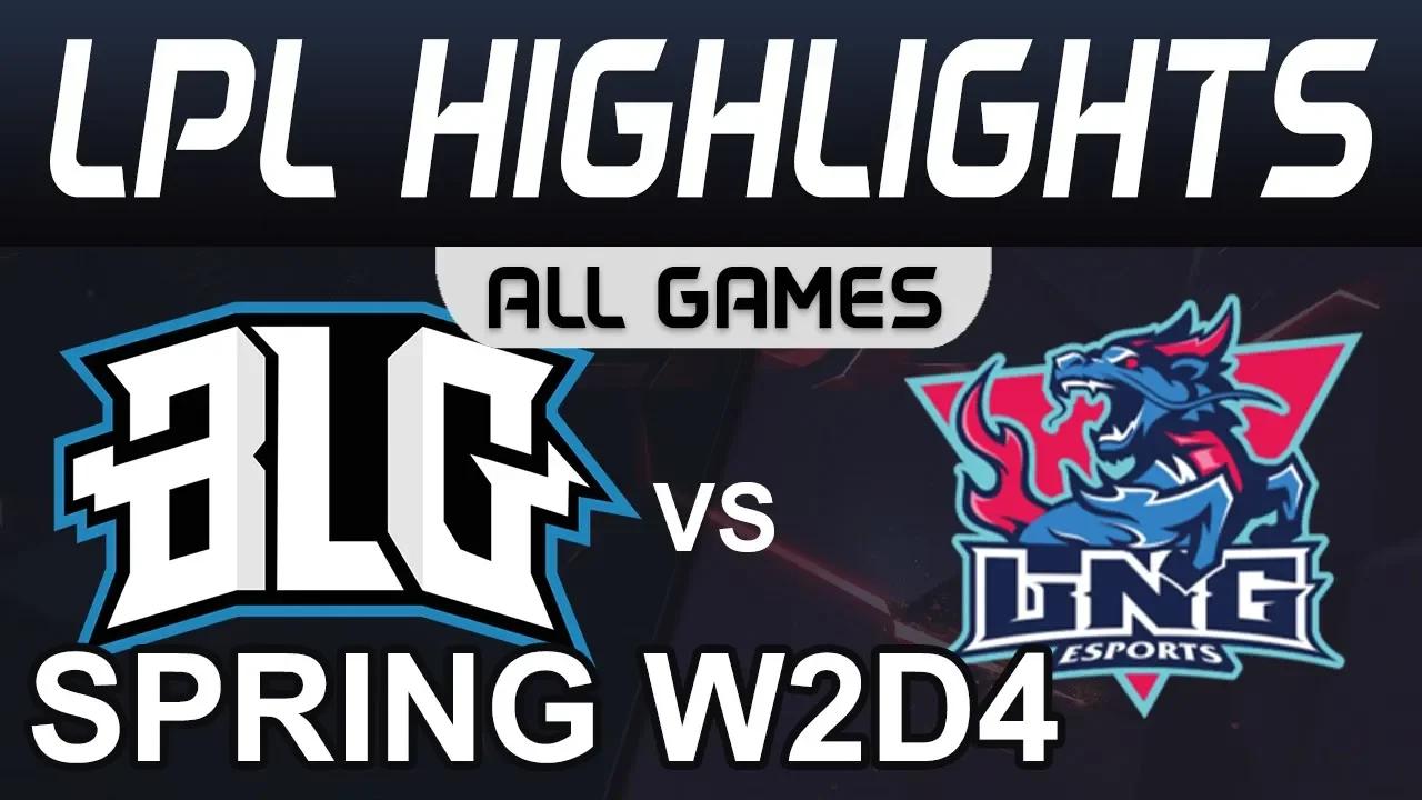 BLG vs LNG Highlights ALL GAMES LPL Spring 2020 W2D4 Bilibili Gaming vs LNG Esports LPL Highlights 2 thumbnail