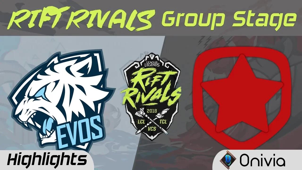 EVS vs GMB Highlights Rift Rivals VCS TCL LCL 2018 Evos Esports vs Gambit Esports by Onivia thumbnail