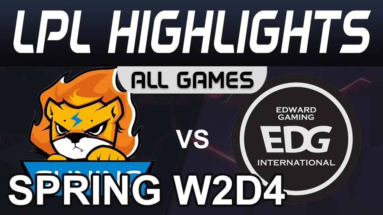 SN vs EDG Highlights ALL GAMES LPL Spring 2020 W2D4 Suning vs Edward Gaming Esports LPL Highlights thumbnail