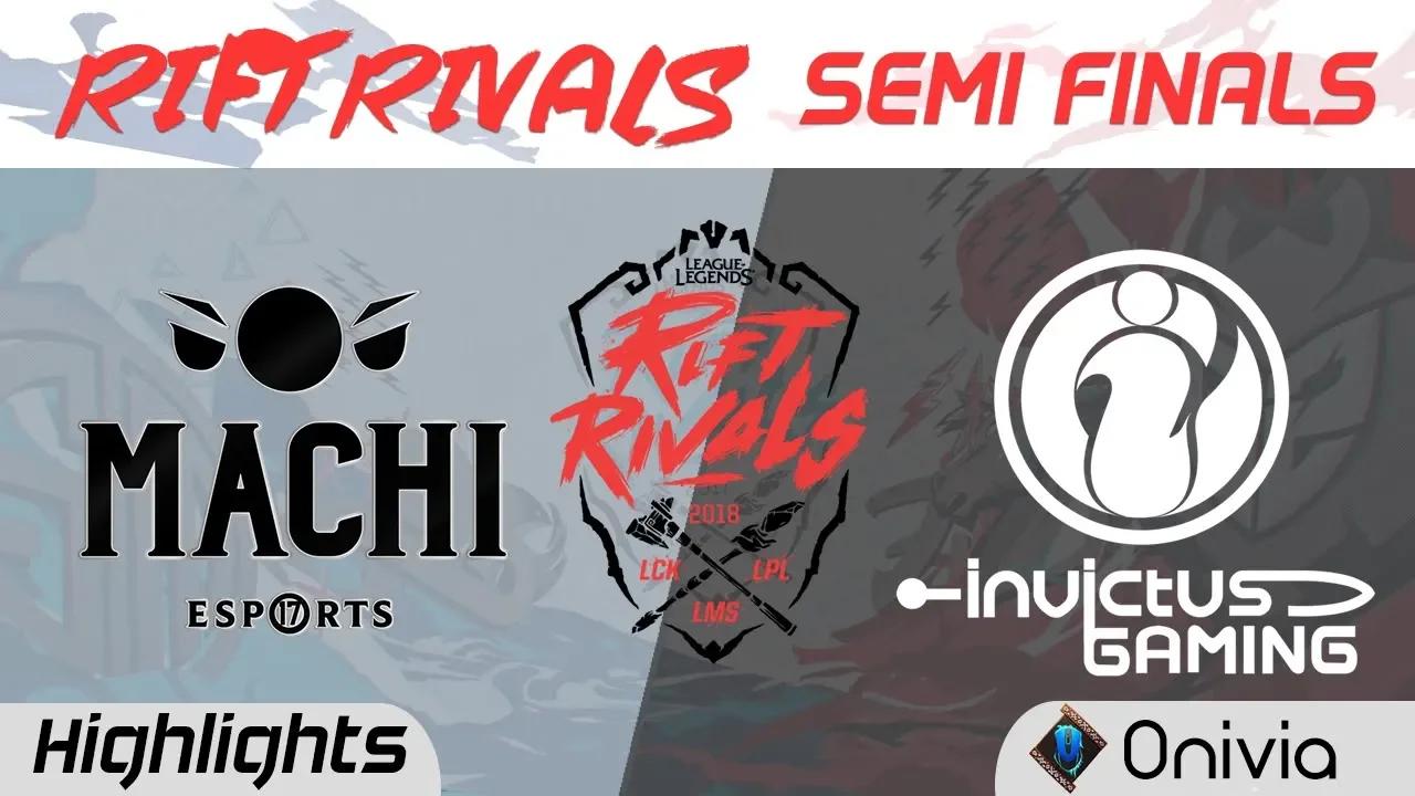 M17 vs IG Highlights Rift Rivals LCK LPL LMS 2018 Machi Esports vs Invictus Gaming by Onivia thumbnail