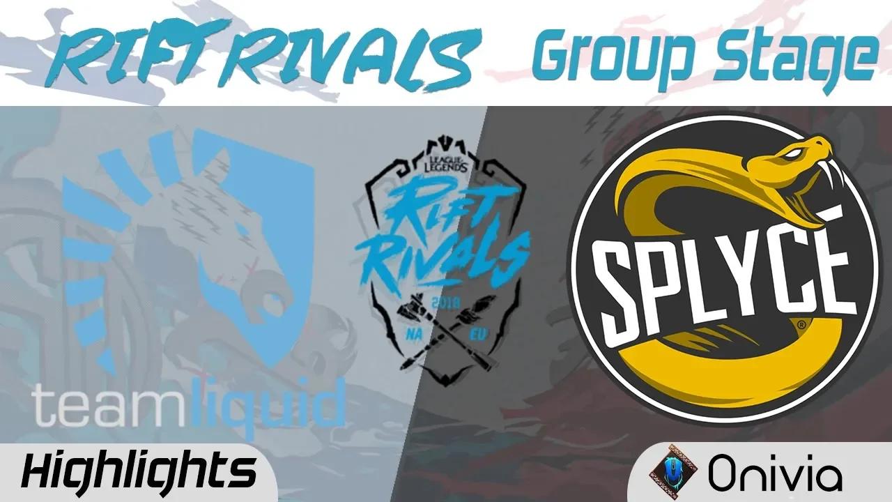 TL vs SPY Highlights Rift Rivals NA EU 2018 Team Liquid vs Splyce by Onivia thumbnail