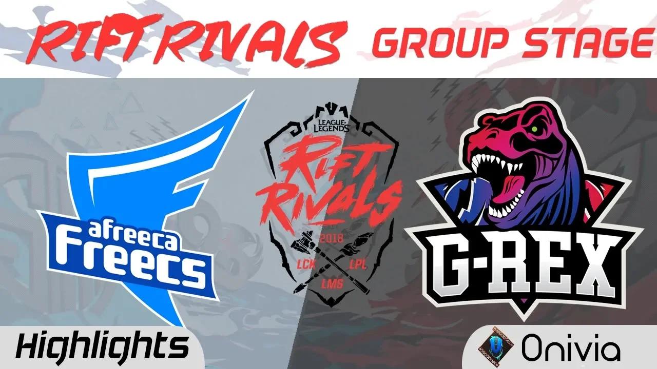 AFS vs GRX Highlights Rift Rivals LCK LPL LMS 2018 Afreeca Freecs vs G Rex by Onivia thumbnail