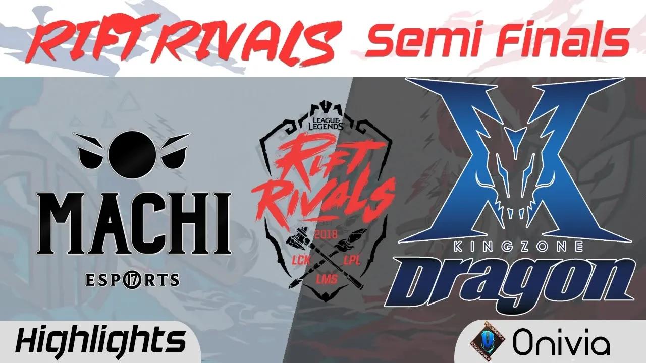 M17 vs KZ Highlights Rift Rivals LCK LPL LMS 2018 Machi Esports vs Kingzone DragonX by Onivia thumbnail