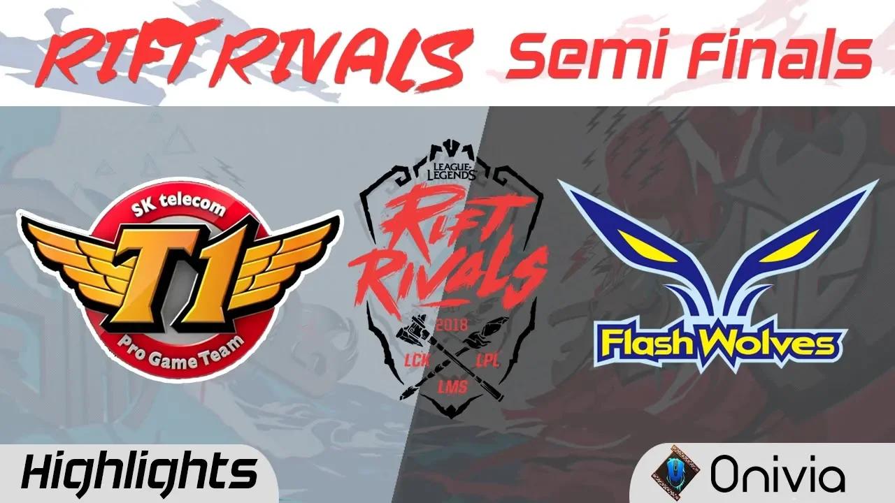 SKT vs FW Highlights Rift Rivals LCK LPL LMS 2018 SK Telecom T1 vs Flash Wolves by Onivia thumbnail