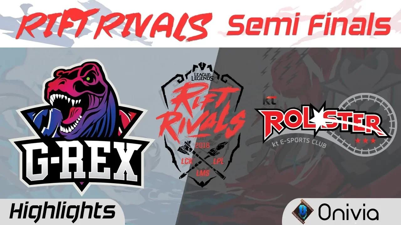 GRX vs KT Highlights Rift Rivals LCK LPL LMS 2018 G Rex vs KT Rolster by Onivia thumbnail