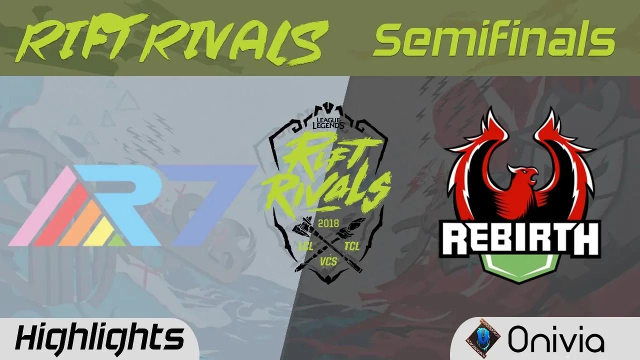 R7 vs RBT Highlights Rift Rivals Semifinals CBLOL LLN CLS 2018 Rainbow7 vs Rebirth Esports by Onivia thumbnail