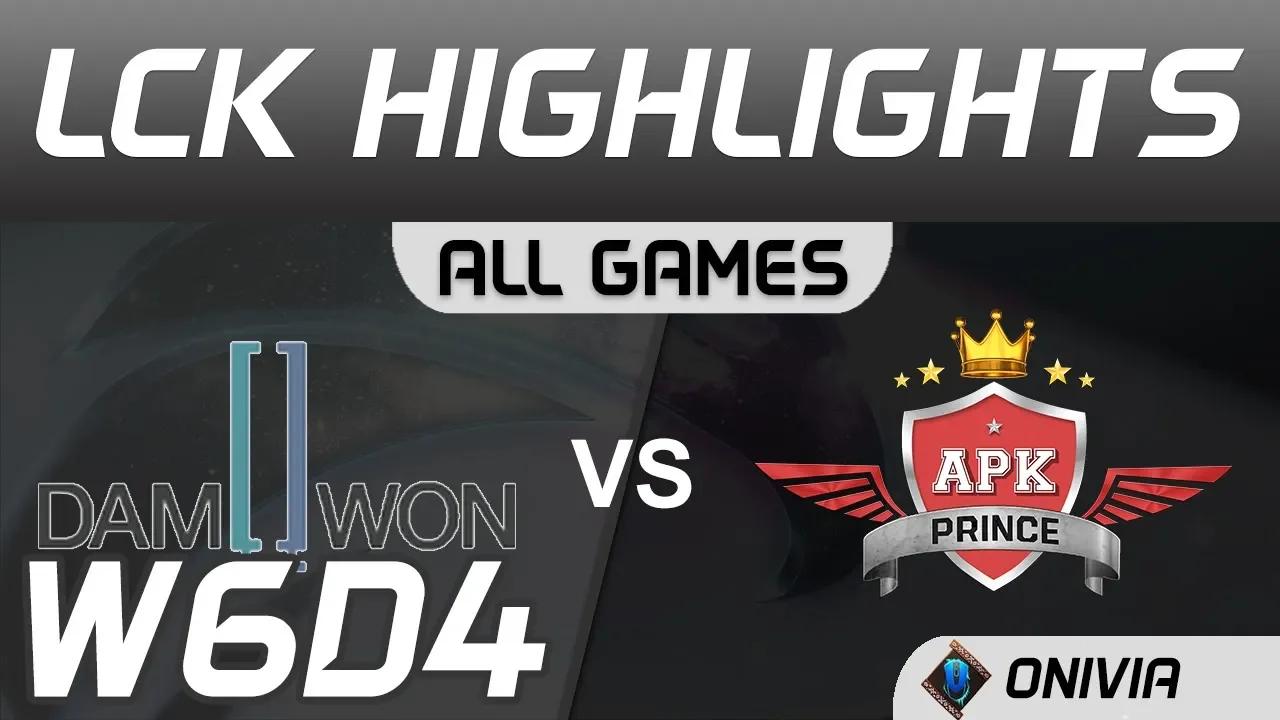 DWG vs APK Highlights ALL GAMES LCK Spring 2020 W6D4 DAMWON Gaming vs APK Prince LCK Highlights 2020 thumbnail