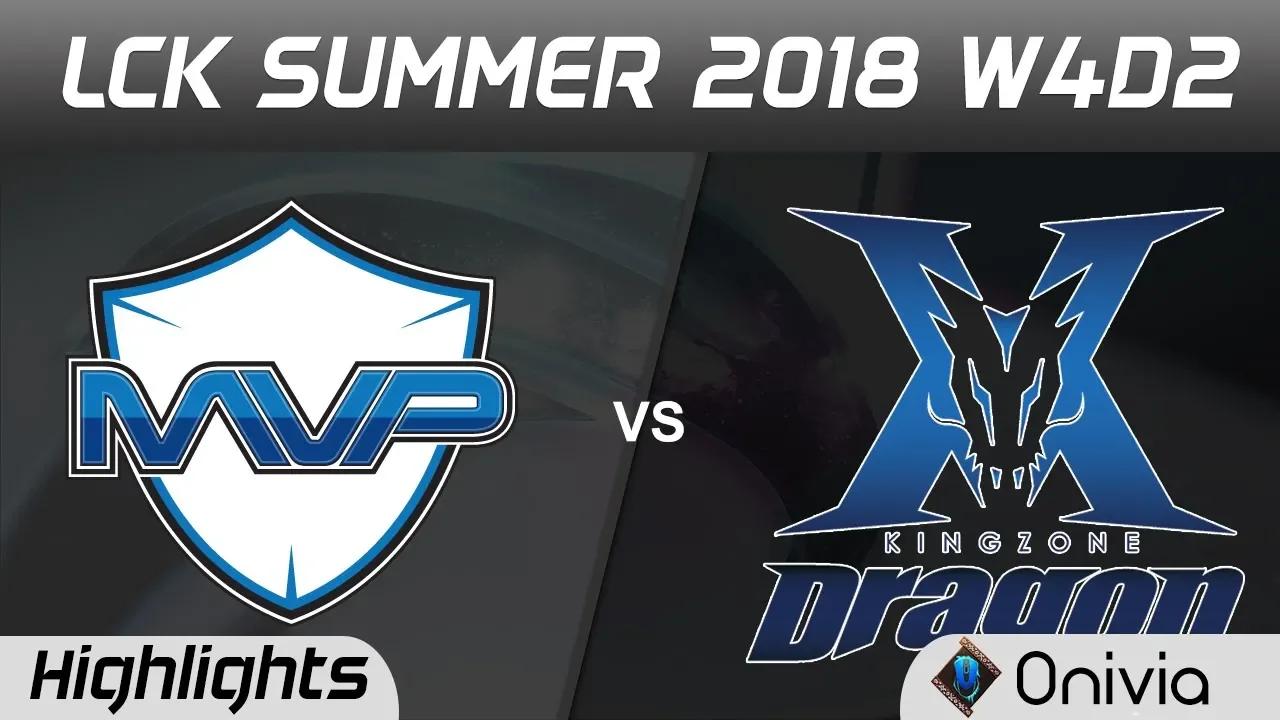 MVP vs KZ Game 1 Highlights LCK Summer 2018 W4D2 MVP vs KingZone DragonX by Onivia thumbnail