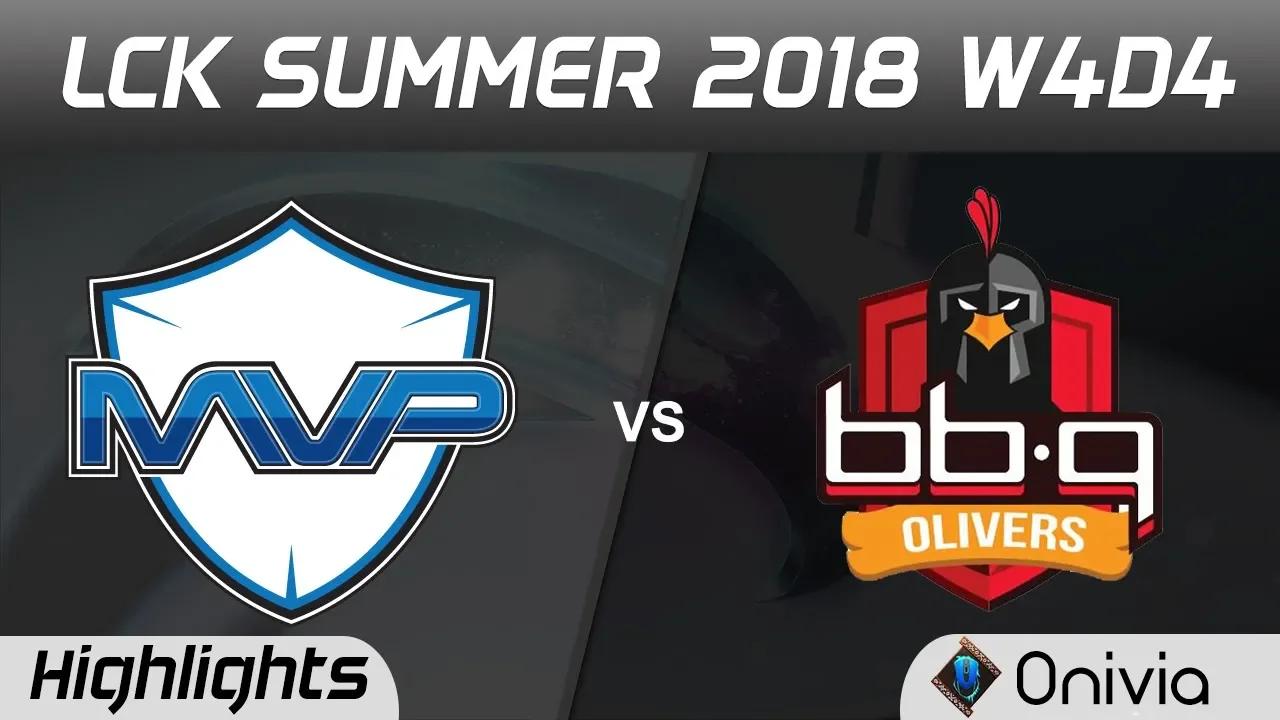 MVP vs BBQ Highlights Game 1 LCK Summer 2018 W4D4 MVP vs BBQ Olivers by Onivia thumbnail