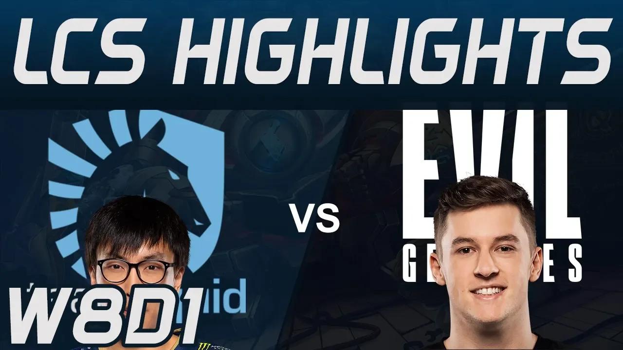 TL vs EG Highlights LCS Spring 2020 W8D1 Team Liquid vs Evil Geniuses LCS Highlights 2020 by Onivia thumbnail