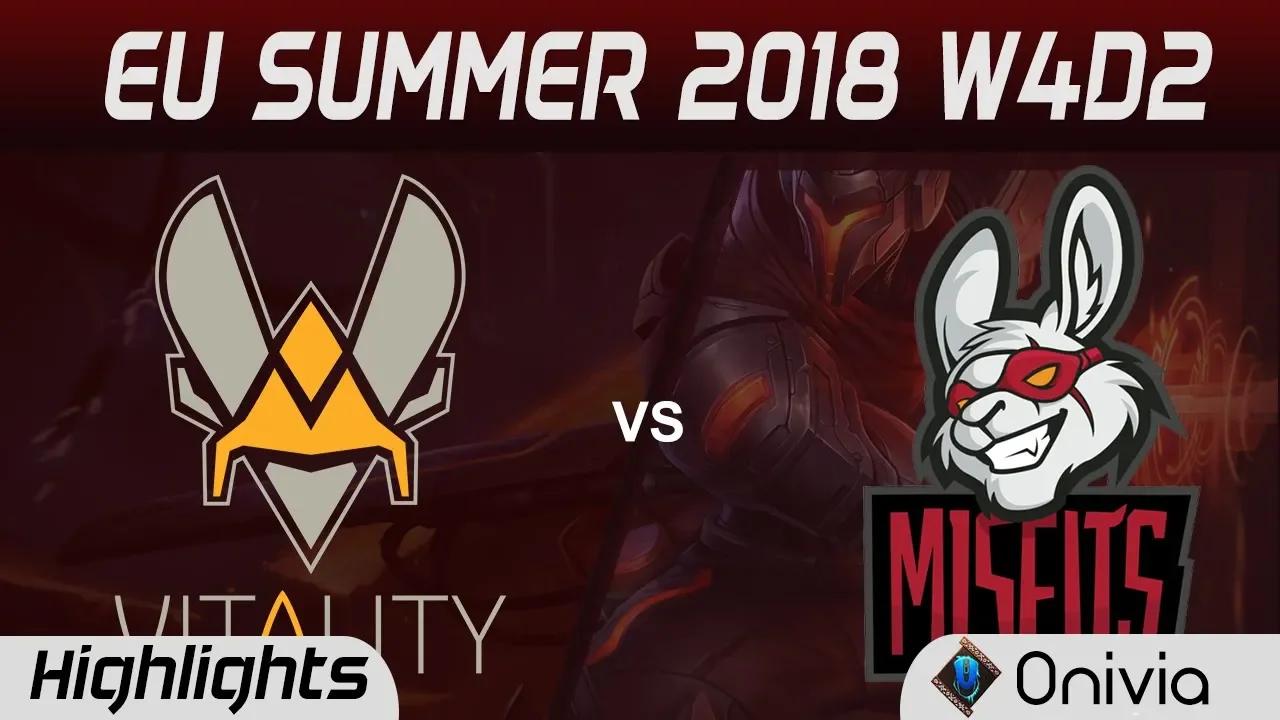 VIT vs MSF Highlights EU LCS Summer 2018 W4D2 Team Vitality vs Misfits Gaming By Onivia thumbnail