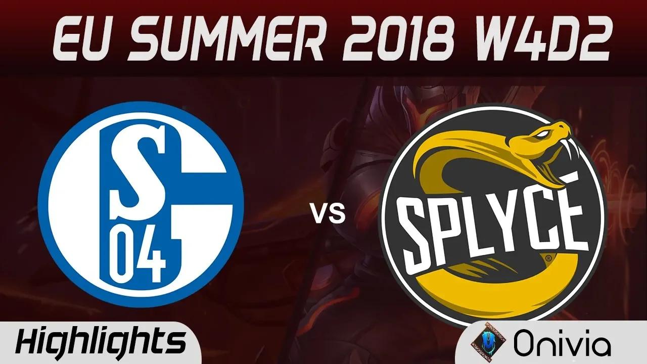 S04 vs SPY Highlights EU LCS Summer 2018 W4D2 Schalke04 vs Splyce By Onivia thumbnail