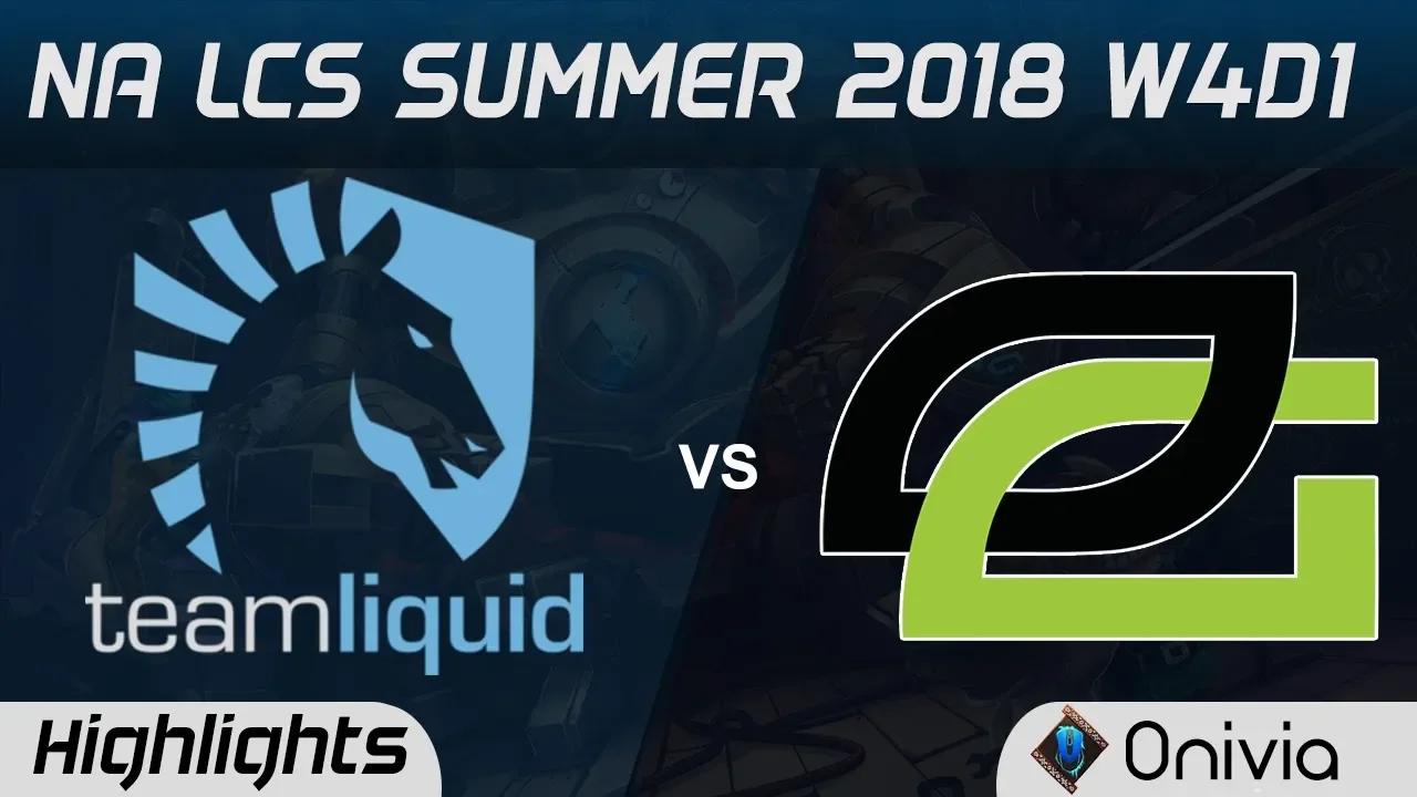 TL vs OPT Highlights NA LCS Summer 2018 W4D1 Team Liquid vs Optic Gaming by Onivia thumbnail