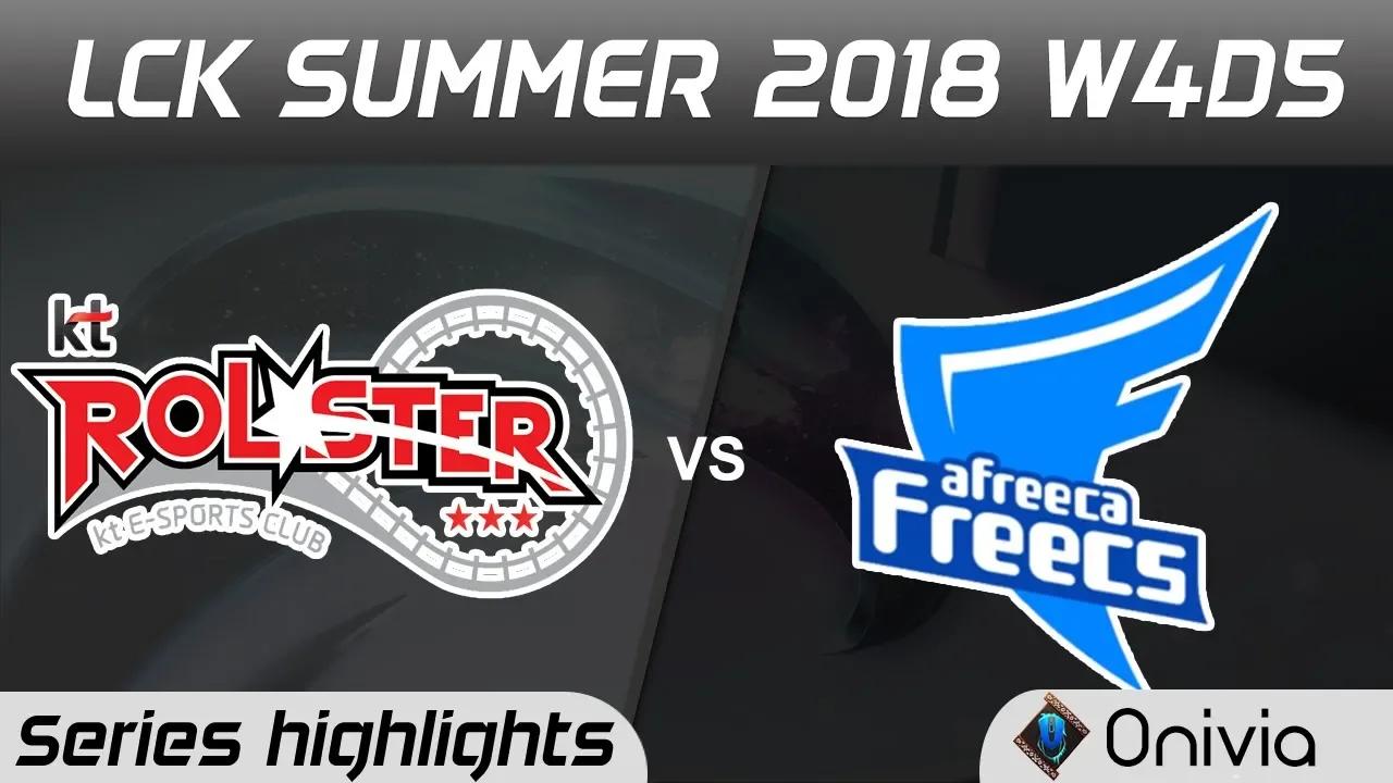 KT vs AFS Series Highlights LCK Summer 2018 W4D5 KT Rolster vs Afreeca Freecs by Onivia thumbnail