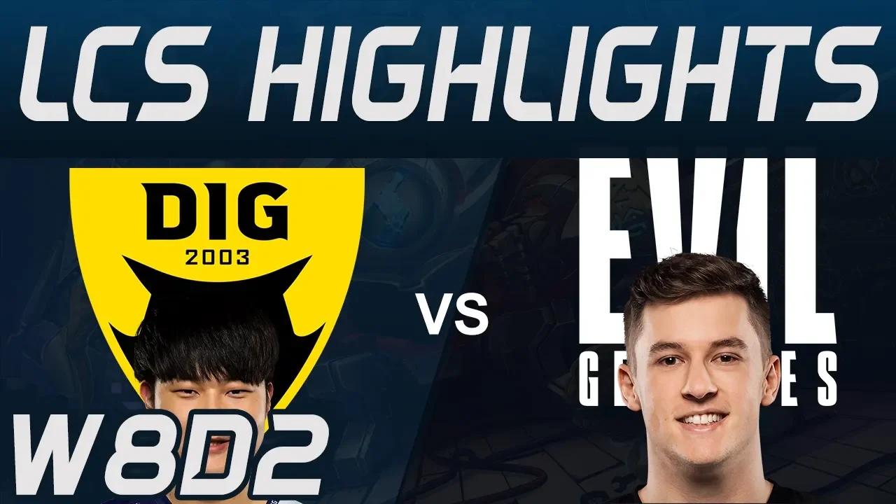 DIG vs EG Highlights LCS Spring 2020 W8D2 Dignitas vs Evil Geniuses LCS Highlights 2020 by Onivia thumbnail