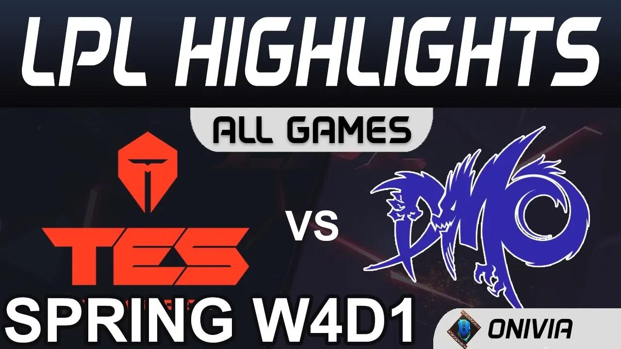 TES vs DMO Highlights ALL GAMES LPL Spring 2020 W4D1 TOP Esports vs Dominus Esports by Onivia thumbnail