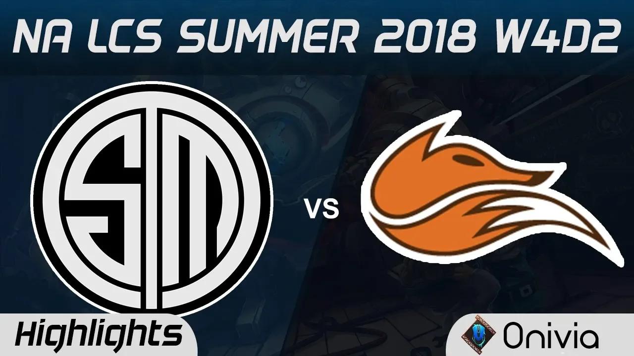 TSM vs FOX Highlights NA LCS Summer 2018 W4D2 Team Solo Mid vs Echo Fox by Onivia thumbnail