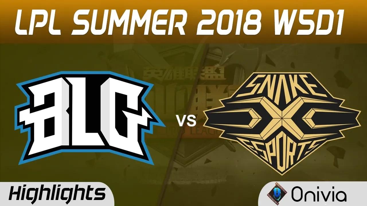 BLG vs SS Highlights Game 1 LPL Summer 2018 W5D1 Bilibili Gaming vs Snake Esports by Onivia thumbnail