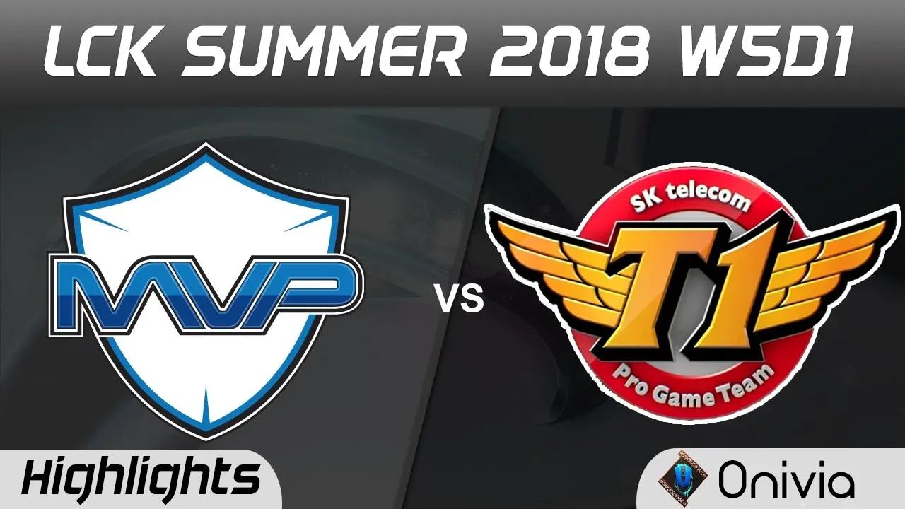 MVP vs SKT Highlights Game 2 LCK Summer 2018 W5D1 MVP vs SK Telecom T1  by Onivia thumbnail