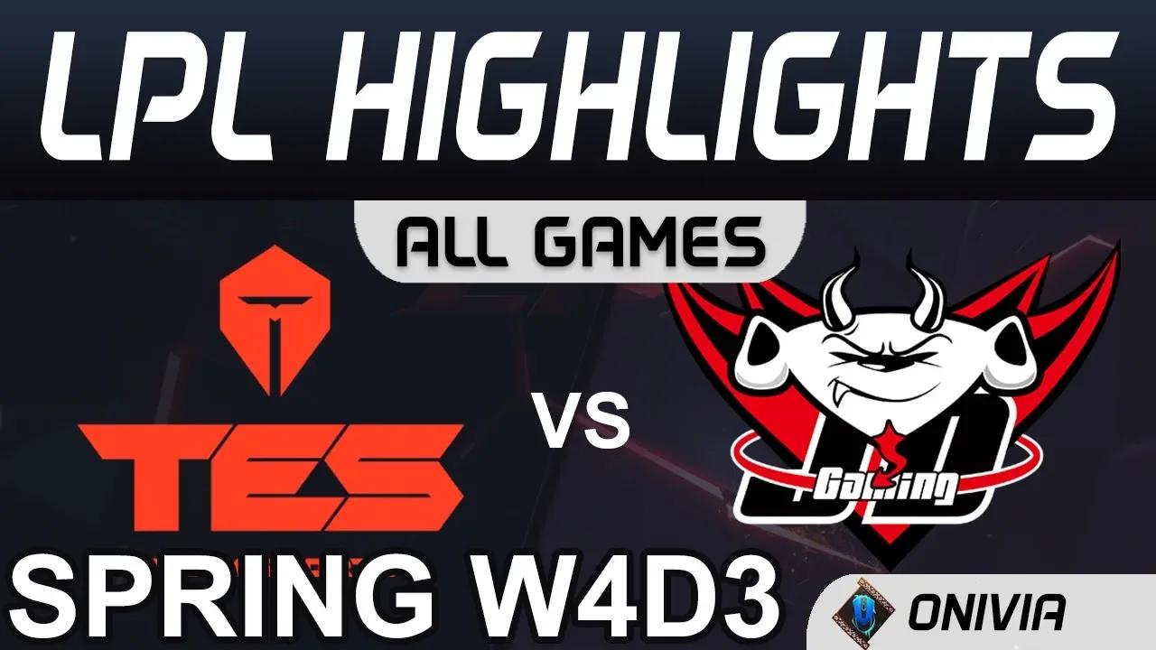 TES vs JDG Highlights ALL GAMES LPL Spring 2020 W4D3 Top Esports vs JD Gaming by Onivia thumbnail