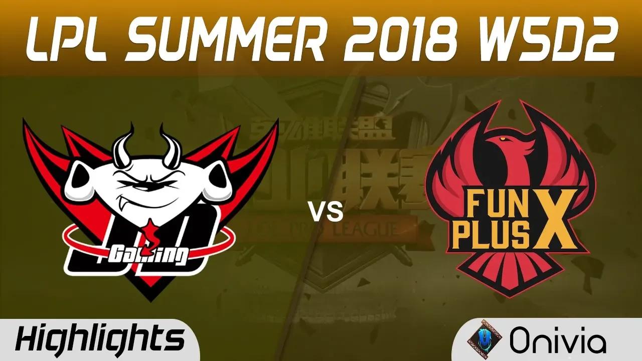 JDG vs FPX Highlights Game 2 LPL Summer 2018 W5D2 JD Gaming vs FunPlus Phoenix by Onivia thumbnail