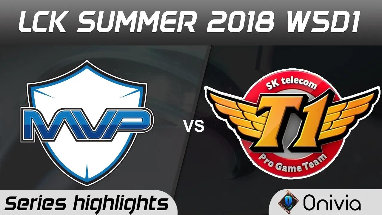 MVP vs SKT Series Highlights LCK Summer 2018 W5D1 MVP vs SK Telecom T1  by Onivia thumbnail