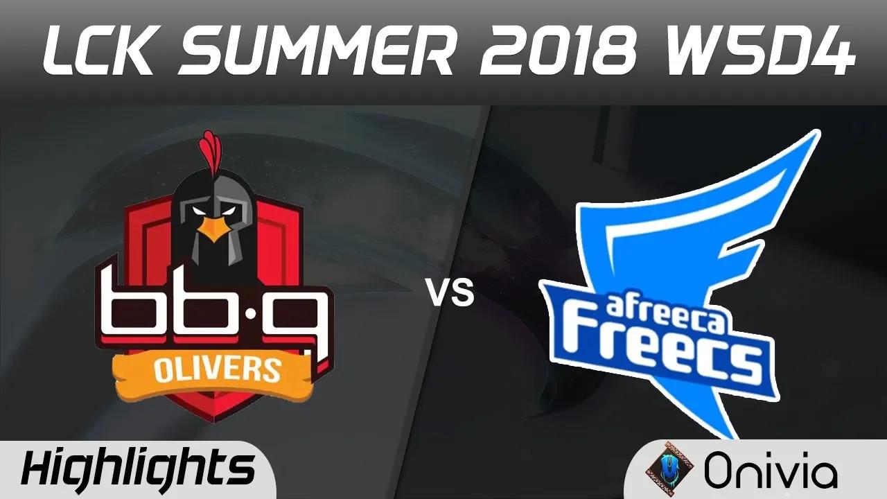 BBQ vs AFS Highlights Game 1 LCK Summer 2018 W5D4 BBQ Olivers vs Afreeca Freecs by Onivia thumbnail