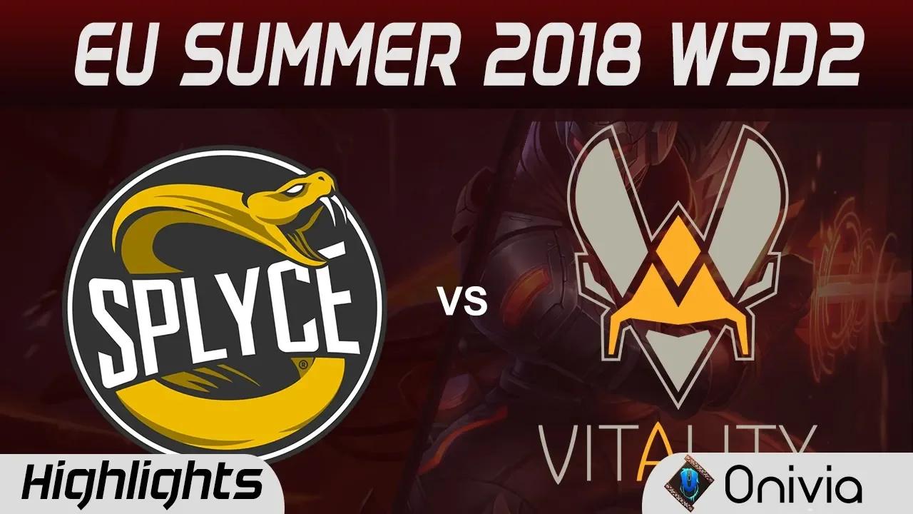 SPY vs VIT Highlights EU LCS Summer 2018 W5D2 Splyce vs Team Vitality By Onivia thumbnail