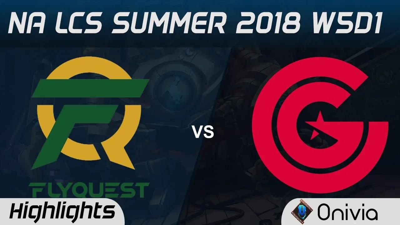 FLY vs CG Highlights NA LCS Summer 2018 W5D1 Flyquest vs Clutch Gaming by Onivia thumbnail