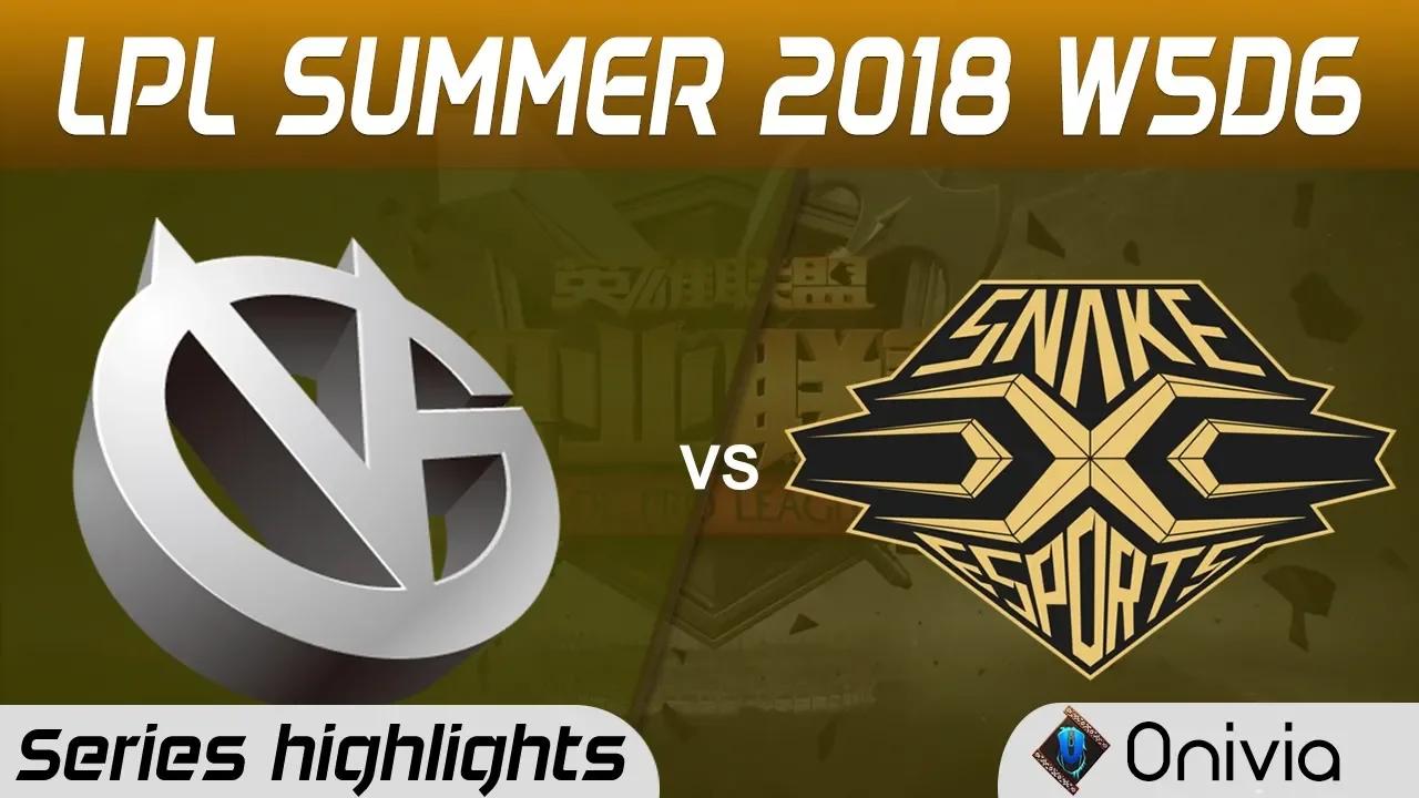 VG vs SS Series Highlights LPL Summer 2018 W5D6 Vici Gaming vs Snake Esports by Onivia thumbnail