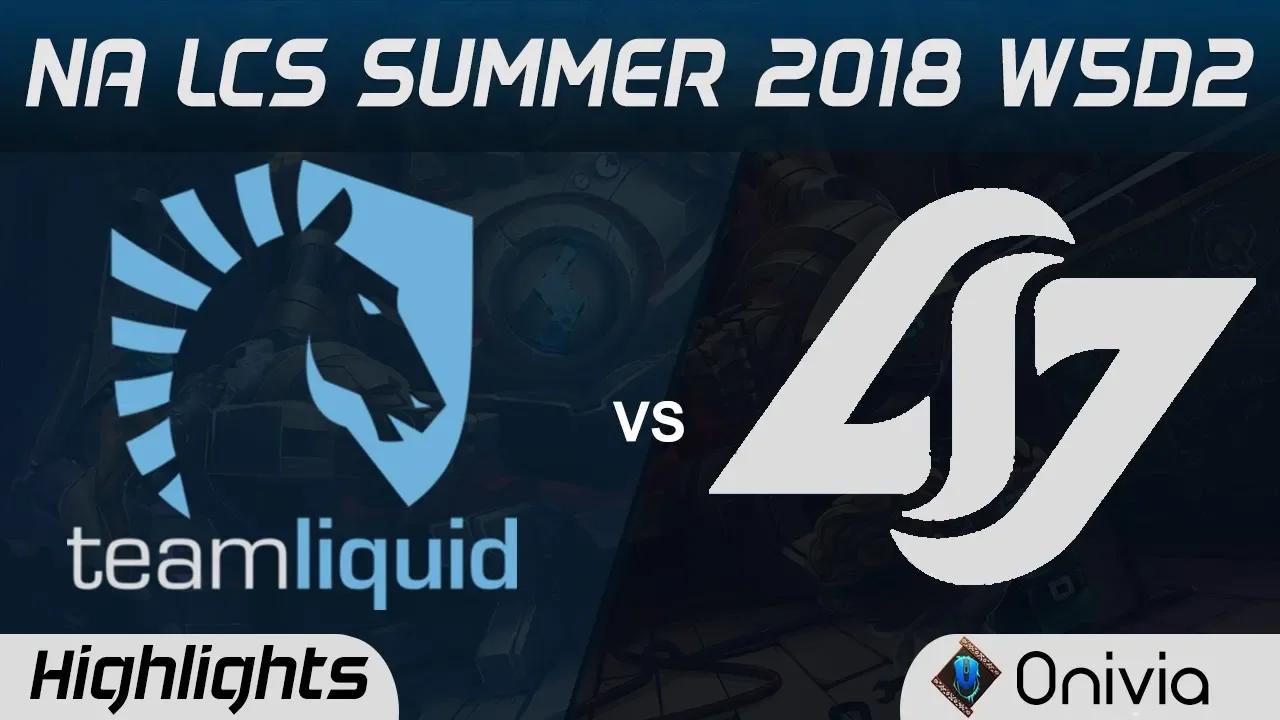 TL vs CLG Highlights NA LCS Summer 2018 W5D2 Team Liquid vs Counter Logic Gaming by Onivia thumbnail