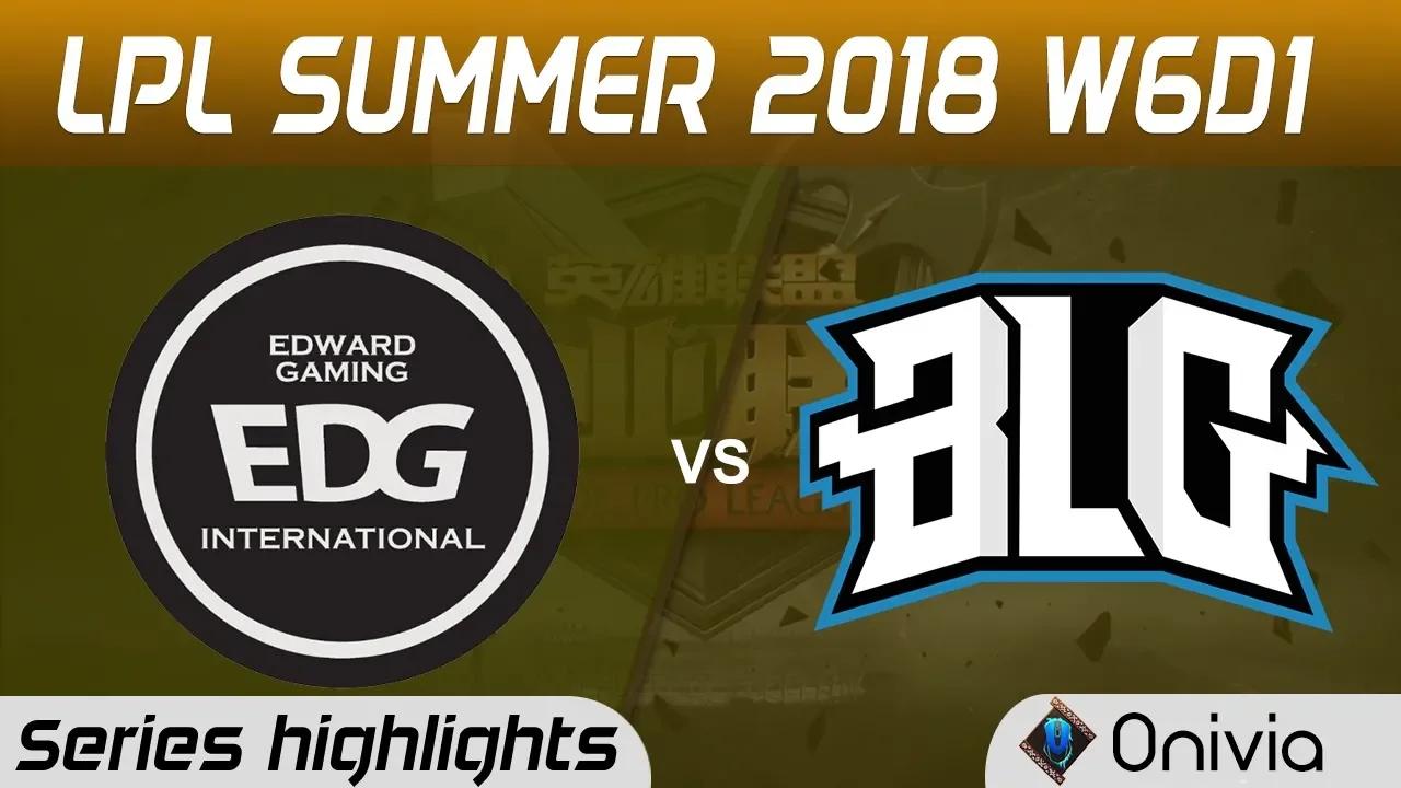 EDG vs BLG Series Highlights LPL Summer 2018 W6D1 Edward Gaming vs Bilbili Gaming by Onivia thumbnail