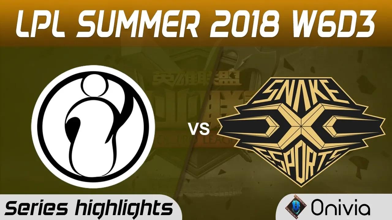 IG vs SS Series Highlights LPL Summer 2018 W6D3 Invictus Gaming vs Snake Esports by Onivia thumbnail