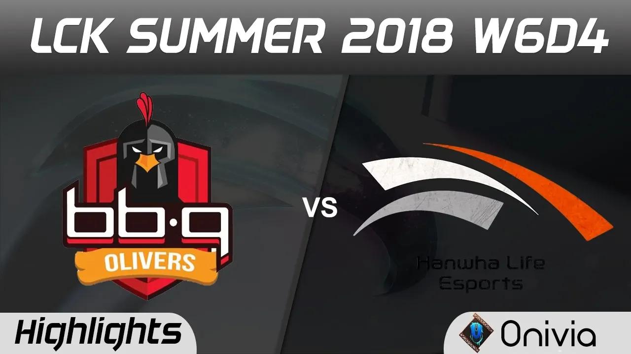 BBQ vs HLE Highlights Game 2 LCK Summer 2018 W6D4 BBQ Olivers vs Hanwha Life Esports by Onivia thumbnail