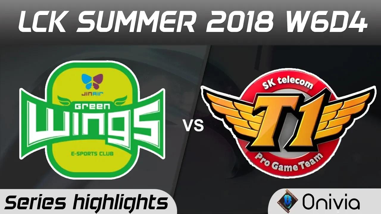 JAG vs SKT Series Highlights LCK Summer 2018 W6D4 Jin Air GreenWings vs SK Telecom T1 by Onivia thumbnail