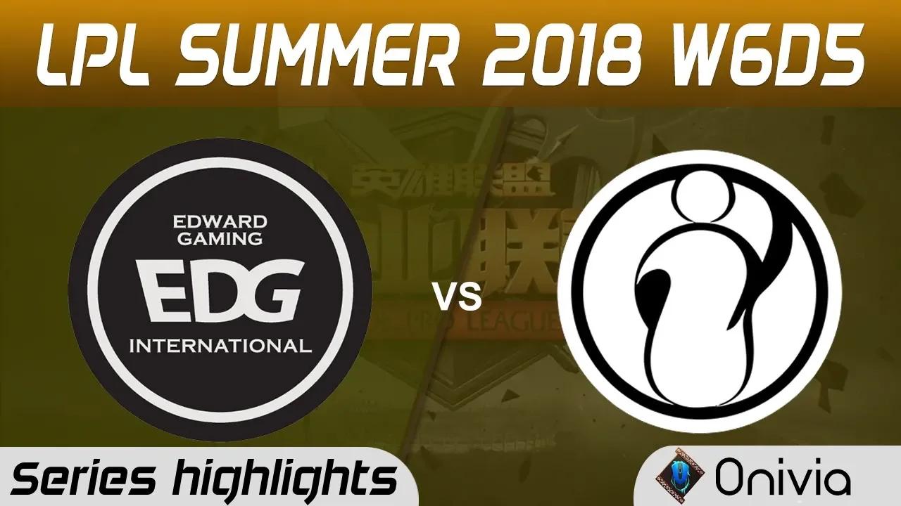 EDG vs IG Series Highlights LPL Summer 2018 W6D5 Edward Gaming vs Invictus Gaming by Onivia thumbnail