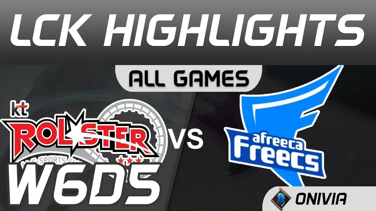 KT vs AF Highlights ALL GAMES LCK Spring 2020 W6D5 KT Rolster vs Afreeca Freecs LCK Highlights 2020 thumbnail