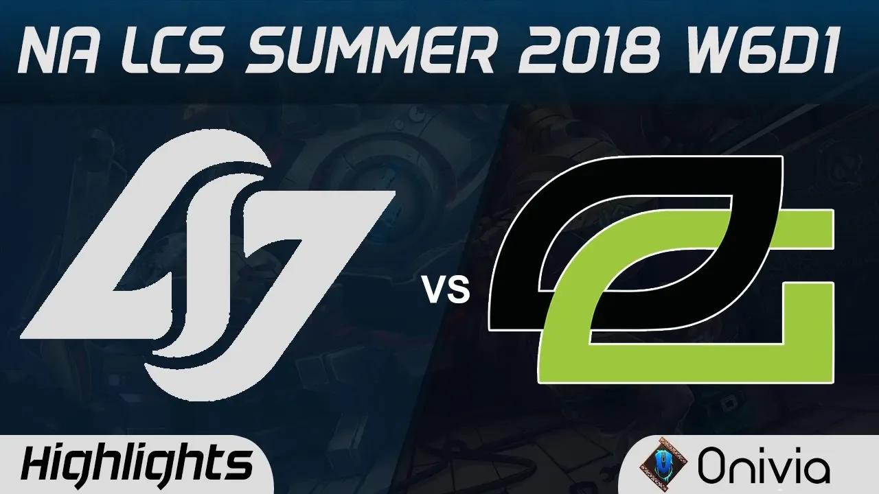 CLG vs OPT Highlights NA LCS Summer 2018 W6D1 Counter Logic Gaming vs Optic Gaming by Onivia thumbnail