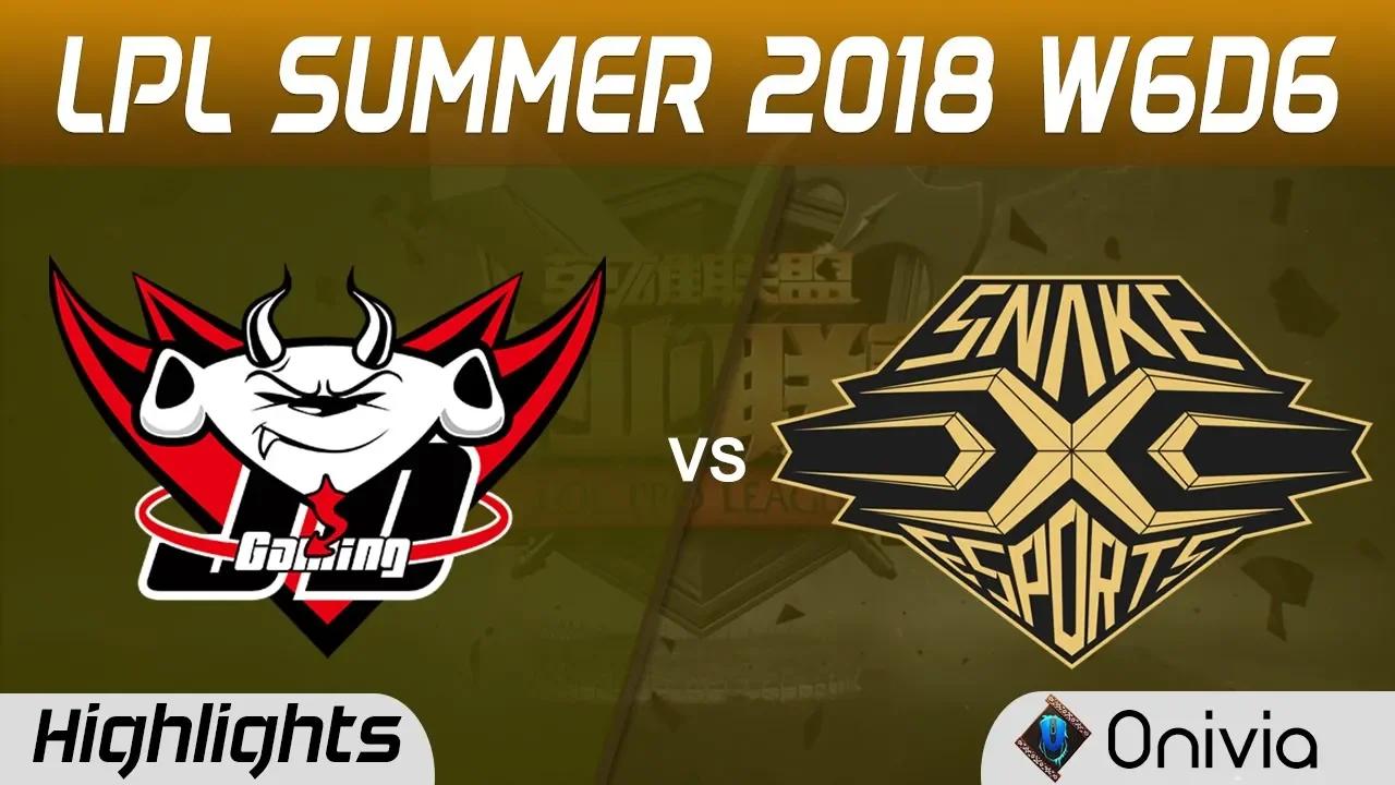 JDG vs SS Highlights Game 1 LPL Summer 2018 W6D6 JD Gaming vs Snake Esports by Onivia thumbnail