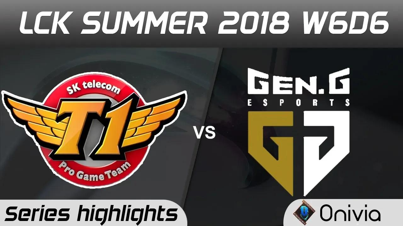 SKT vs GEN Series Highlights LCK Summer 2018 W6D6 SK Telecom T1 vs Gen G Esports by Onivia thumbnail