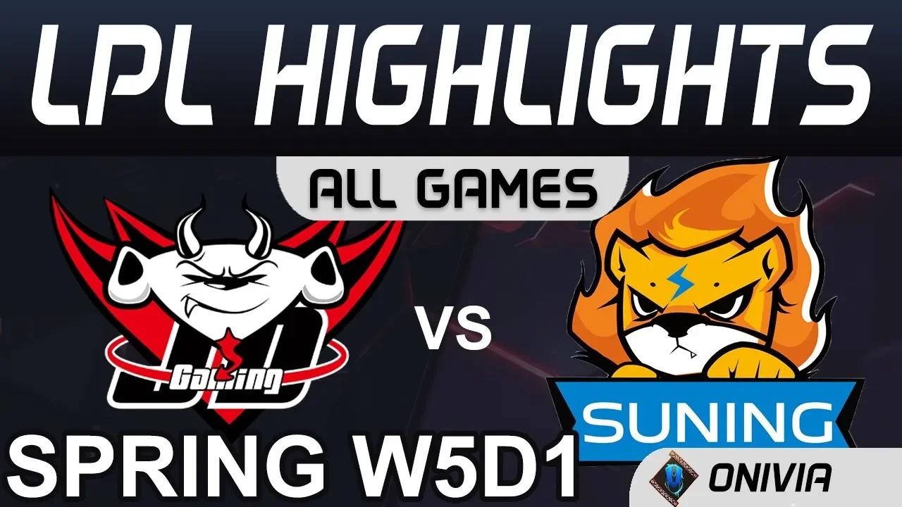 JDG vs SN Highlights ALL GAMES LPL Spring 2020 W5D1 JD Gaming vs Sunning Phoenix by Onivia thumbnail