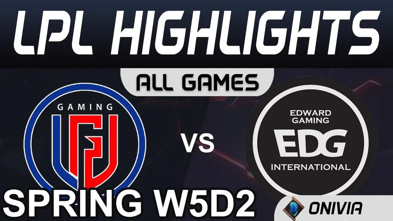 LGD vs EDG Highlights ALL GAMES LPL Spring 2020 W5D2 LGD Gaming vs Edward Gaming by Onivia thumbnail