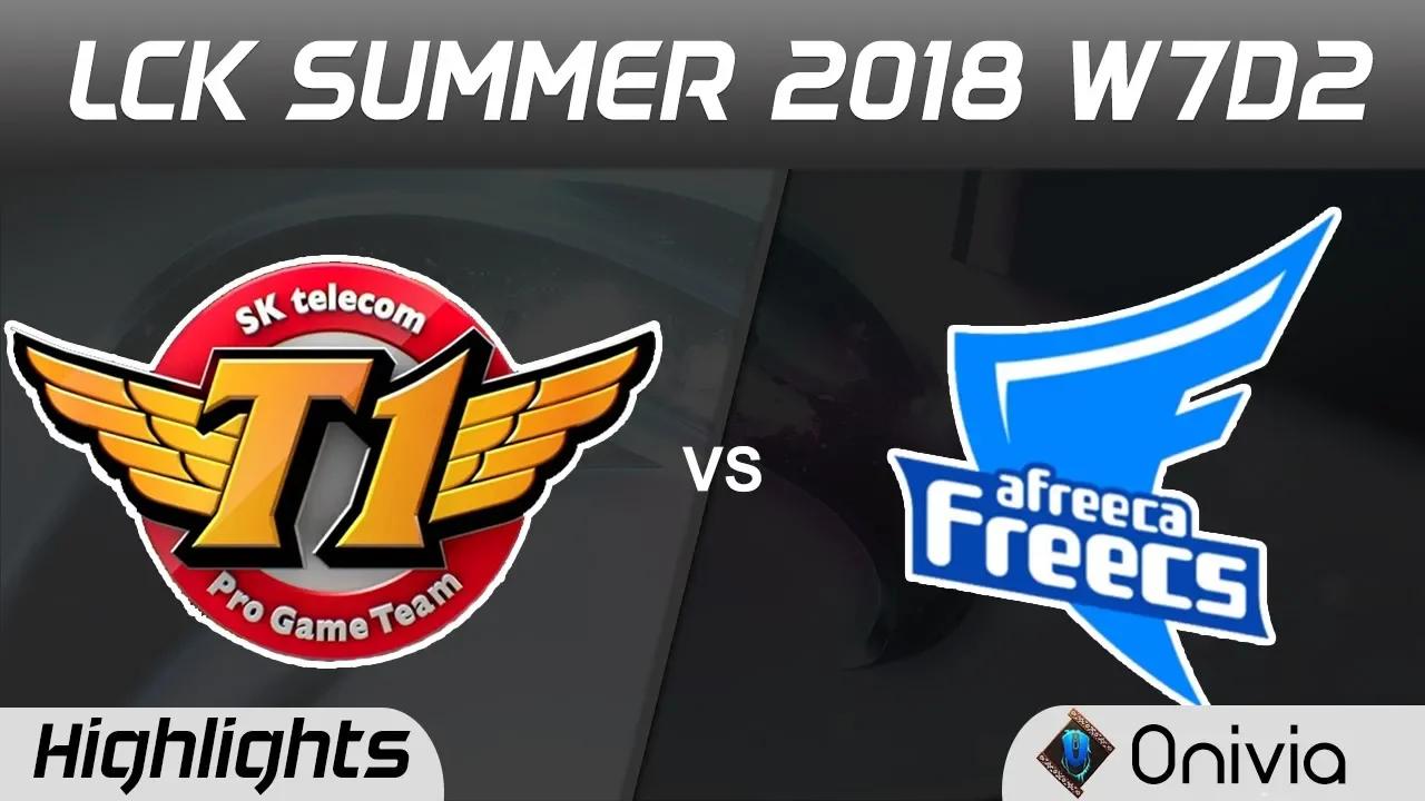 SKT vs AFS Highlights Game 2 LCK Summer 2018 W7D2 SK Telecom T1 vs Afreeca Freecs by Onivia thumbnail