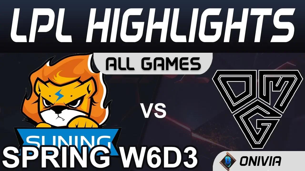 SN vs OMG Highlights ALL GAMES LPL Spring 2020 W6D3 Suning vs Oh My God by Onivia thumbnail