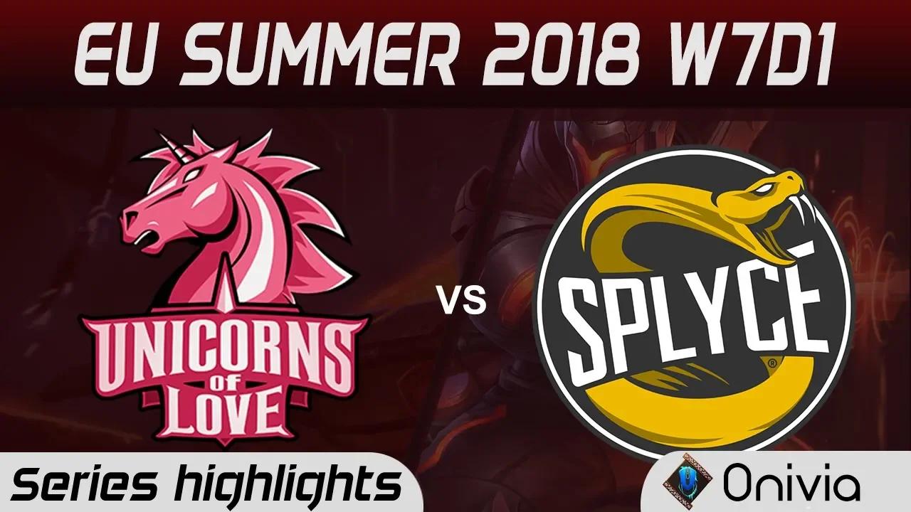 UOL vs SPY Highlights EU LCS Summer 2018 W7D1 Unicorns of Love vs Splyce By Onivia thumbnail