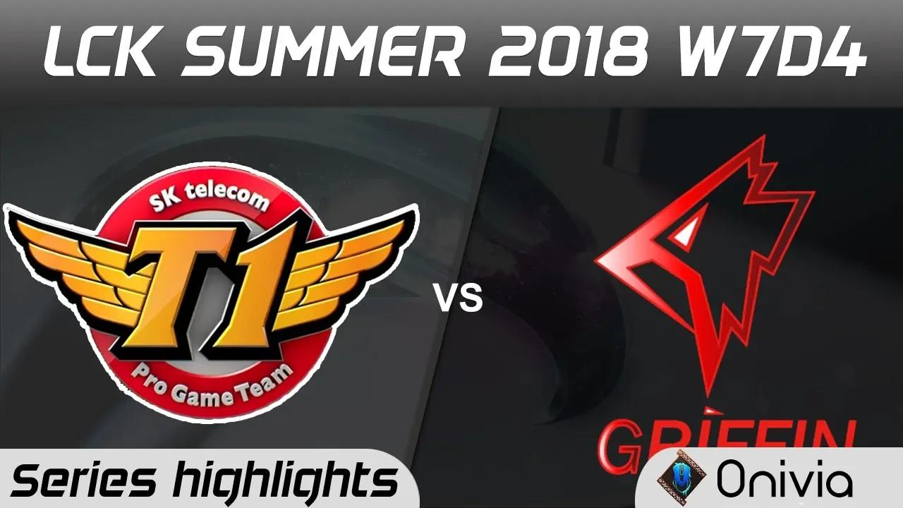 SKT vs GRF Highlights Game 2 LCK Summer 2018 W7D4 SK Telecom T1 vs Griffin by Onivia thumbnail