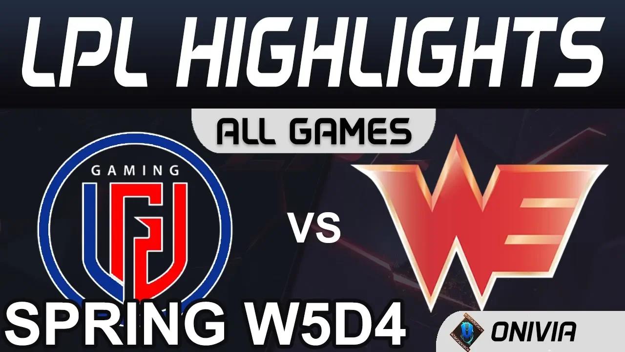 LGD vs WE Highlights ALL GAMES LPL Spring 2020 W5D4 LGD Gaming vs Team WE by Onivia thumbnail