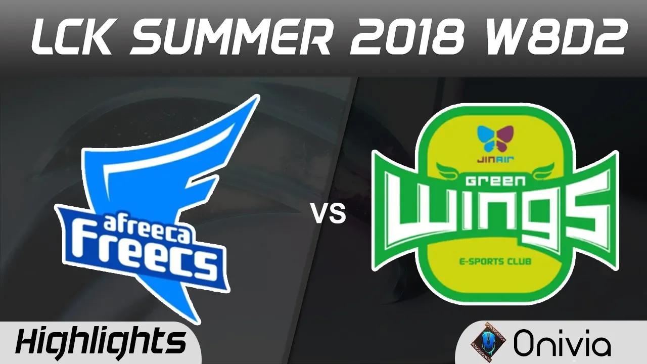 AFS vs JAG Highlights Game 1 LCK Summer 2018 W8D2 Afreeca Freecs vs Jin Air GreenWings by Onivia thumbnail