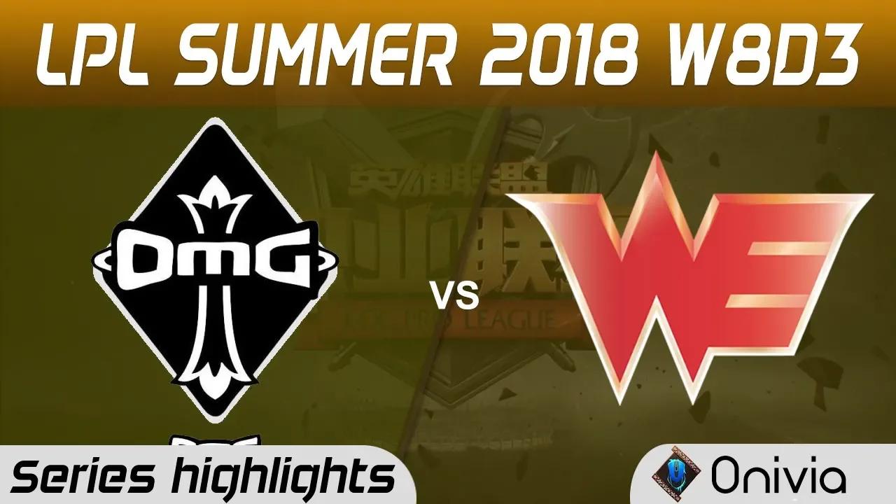 OMG vs WE Series Highlights LPL Summer 2018 W8D3 Oh My God vs Team WE by Onivia thumbnail