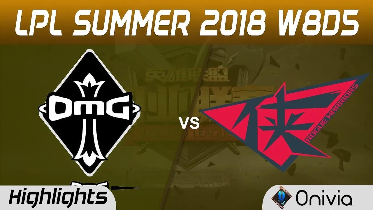 OMG vs RW Highlights Game 3 LPL Summer 2018 W8D5 Oh My God vs Rogue Warriors by Onivia thumbnail